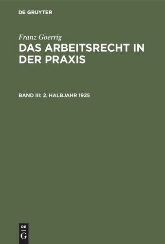 2. Halbjahr 1925 book cover by Franz Goerrig