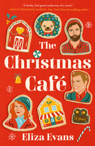 The Christmas Café book cover by Eliza Evans