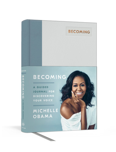 Becoming: A Guided Journal for Discovering Your Voice book cover by Michelle Obama