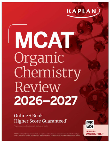 MCAT Organic Chemistry Review 2026-2027: Online + Book (Kaplan Test Prep) book cover by Kaplan Test Prep