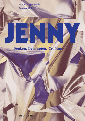 JENNY. Ausgabe 05: Behaupten, Denken, Großtun book cover by 