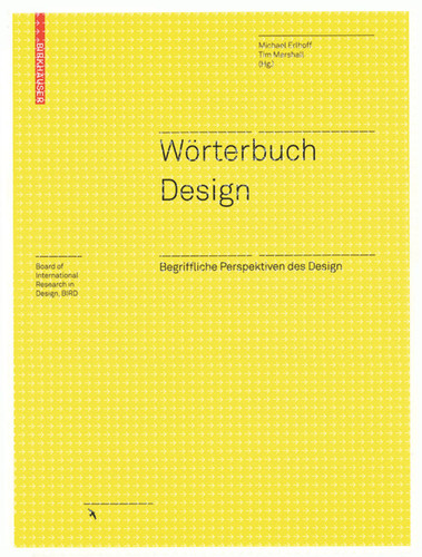 Wörterbuch Design: Begriffliche Perspektiven des Design (Board of International Research in Design) book cover by 
