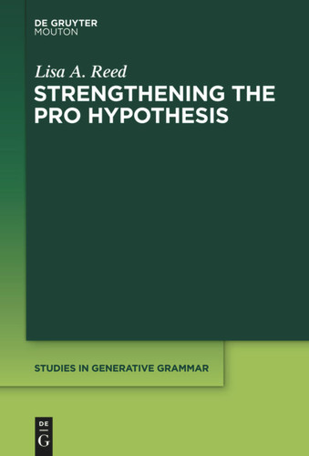 Strengthening the PRO Hypothesis book cover by Lisa A. Reed