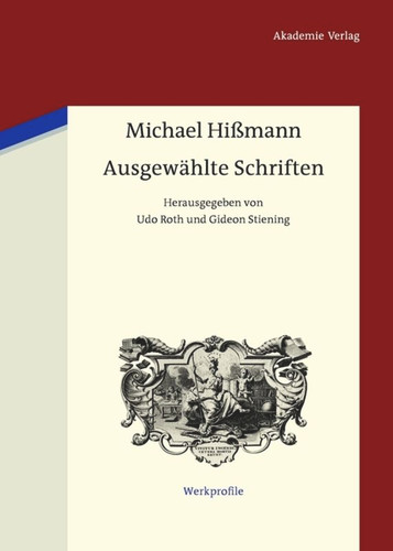 Ausgewählte Schriften: Herausgegeben von Gideon Stiening und Udo Roth book cover by Michael Hißmann