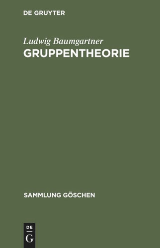Gruppentheorie (Sammlung Göschen #837a) book cover by Ludwig Baumgartner