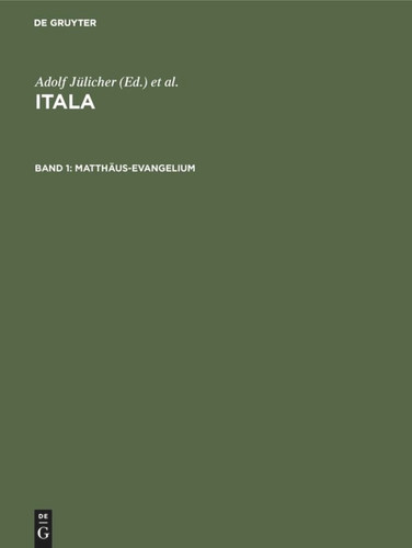 Matthäus-Evangelium book cover by 