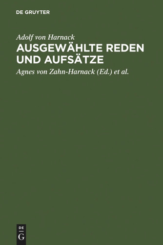 Ausgewählte Reden und Aufsätze book cover by Adolf von Harnack