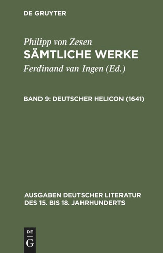 Deutscher Helicon (1641) book cover by Philipp von Zesen