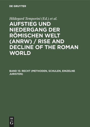 Recht (Methoden, Schulen, Einzelne Juristen) book cover by 