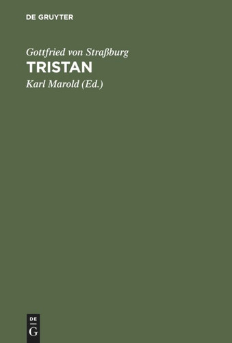 Tristan book cover by Gottfried von Straßburg