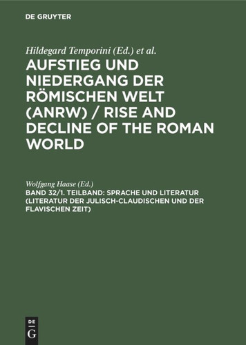 Sprache und Literatur (Literatur der julisch-claudischen und der flavischen Zeit) book cover by 