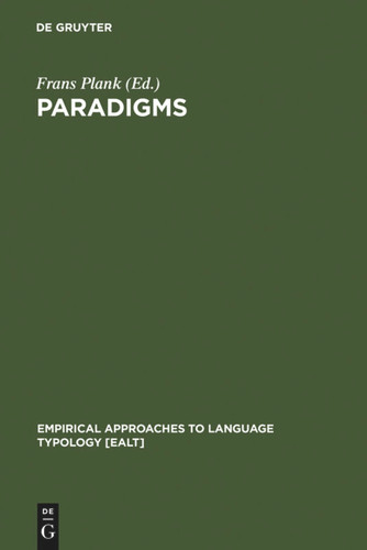 Paradigms: The Economy of Inflection book cover by 