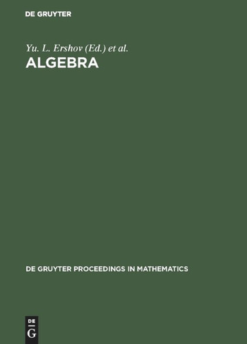Algebra: Proceedings of the Third International Conference on Algebra held in Krasnoyarsk, August 23–28, 1993 book cover by 