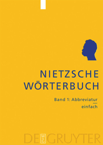 Abbreviatur – einfach [9783110171860]