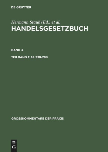 Tlbd 1: §§ 238-289. Tlbd 2: §§ 290-342a (Großkommentare der Praxis) book cover by 