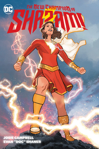 The New Champion of Shazam! book cover by Josie Campbell, Evan Shaner