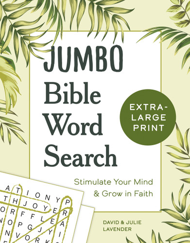 Jumbo Bible Word Search: Stimulate Your Mind and Grow in Faith book cover by David Lavender, Julie Lavender