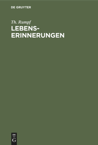 Lebenserinnerungen [9783112349335]