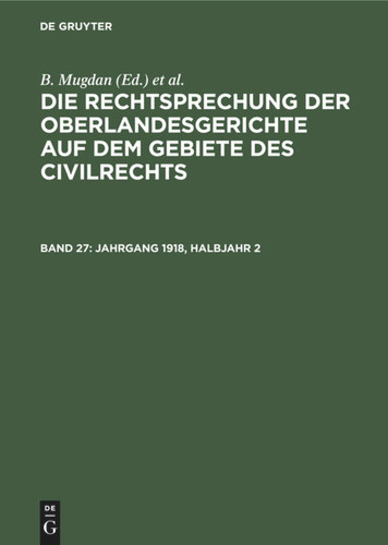 Jahrgang 1918, Halbjahr 2 book cover by 