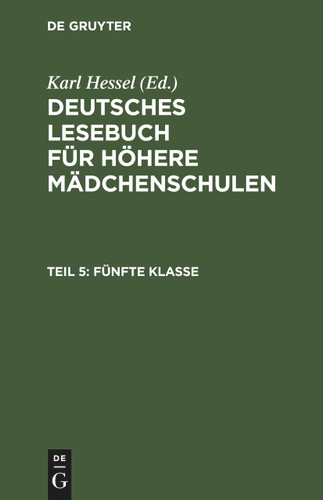 Fünfte Klasse [9783112370155]