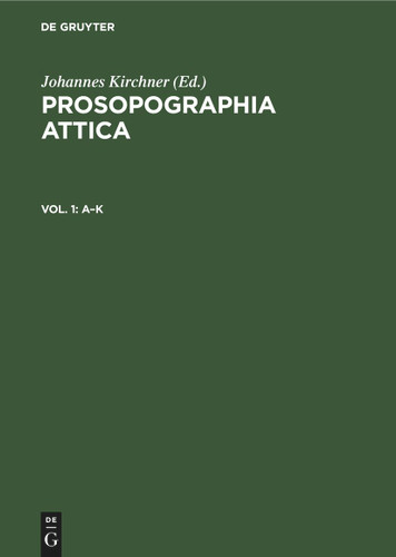 A–K [9783112378830]