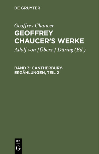 Cantherbury-Erzählungen, Teil 2 book cover by Geoffrey Chaucer