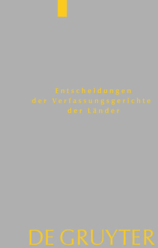 Baden-Württemberg, Berlin, Brandenburg, Bremen, Hessen, Mecklenburg-Vorpommern, Niedersachsen, Saarland, Sachsen, Sachsen-Anhalt, Schleswig-Holstein, Thüringen: 1.1. bis 31.12.2017 [9783110601411]