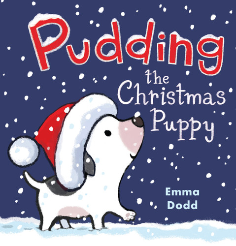 Pudding the Christmas Puppy book cover by Emma Dodd