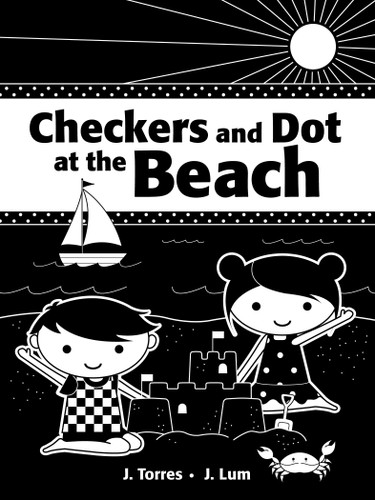 Checkers and Dot at the Beach (Checkers and Dot) book cover by J. Torres
