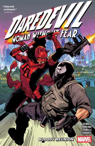Daredevil: Woman Without Fear - Bloody Reunion (DAREDEVIL: WOMAN WITHOUT FEAR) book cover by Erica Schultz, Saladin Ahmed