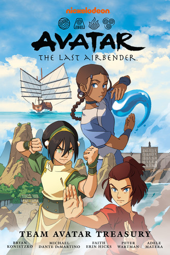 Avatar: The Last Airbender--Team Avatar Treasury Omnibus (Avatar: The Last Airbender) book cover by Faith Erin Hicks, Bryan Konietzko, Michael Dante DiMartino