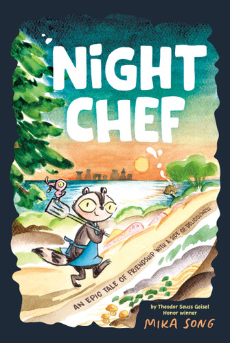 Night Chef: An Epic Tale of Friendship with a Side of Deliciousness! (A Graphic Novel) book cover by Mika Song