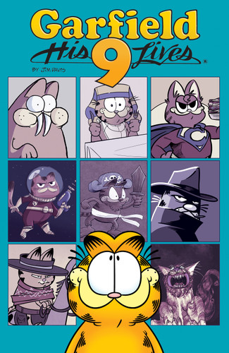 Garfield Vol. 9: His Nine Lives (Garfield) book cover by Mark Evanier, Scott Nickel