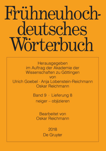 neiger – objizieren book cover by Oskar Reichmann