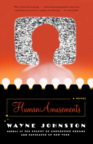 Human Amusements book cover by Wayne Johnston