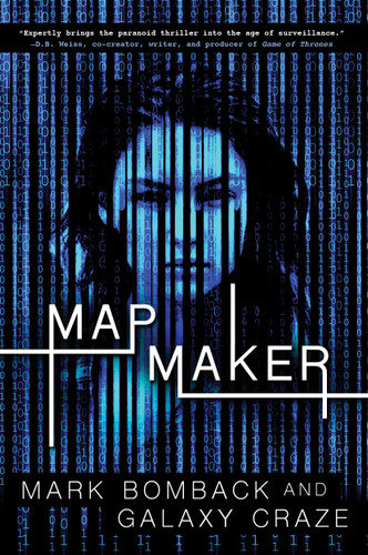 Mapmaker book cover by Mark Bomback, Galaxy Craze