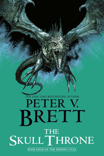 The Skull Throne: Book Four of The Demon Cycle (The Demon Cycle) book cover by Peter V. Brett