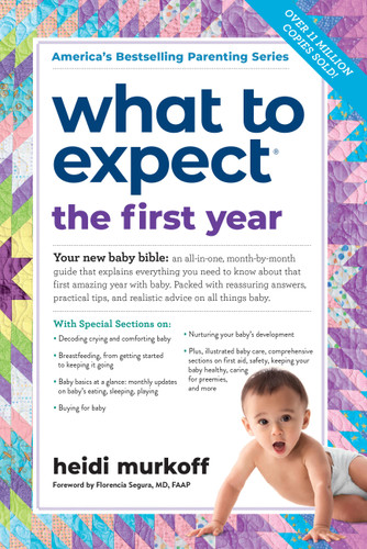 What to Expect the First Year: (Updated in 2025) (What to Expect) book cover by Heidi Murkoff