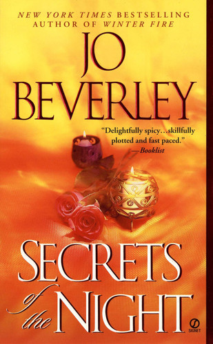Secrets of the Night (A Mallorean Novel) book cover by Jo Beverley