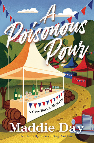 A Poisonous Pour (A Cece Barton Mystery) book cover by Maddie Day