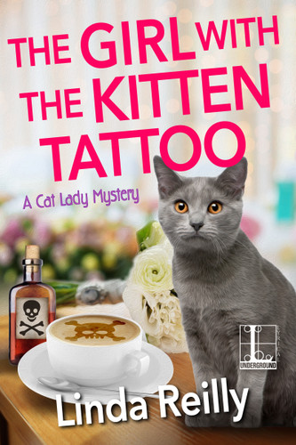 The Girl with the Kitten Tattoo (A Cat Lady Mystery) book cover by Linda Reilly