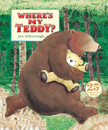 Where's My Teddy? book cover by Jez Alborough
