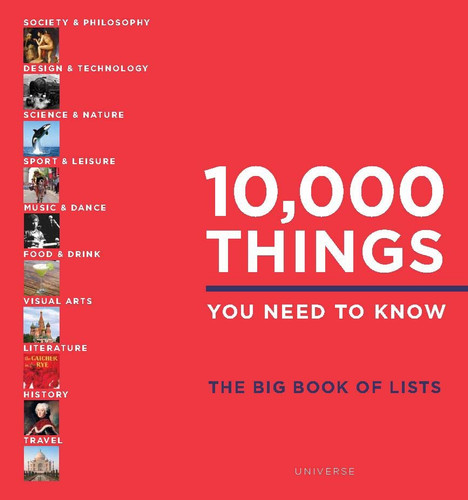 10,000 Things You Need to Know: The Big Book of Lists book cover by Elspeth Beidas