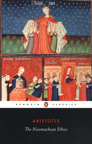 The Nicomachean Ethics book cover by Aristotle