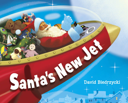 Santa's New Jet book cover by David Biedrzycki