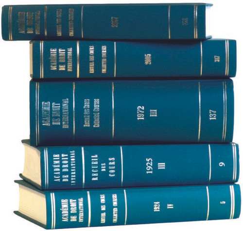 Recueil des cours, Collected Courses, Tome/Volume 323 (2006) (Collected Courses of The Hague Academy of International Law - Recueil des cours #323) [9789004161023]