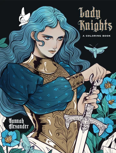 Lady Knights: A Coloring Book book cover by 