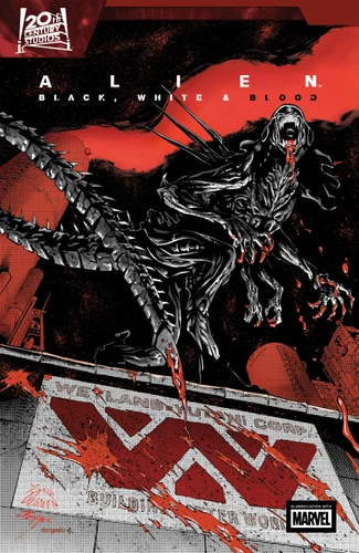 Alien: Black, White & Blood (ALIEN: BLACK, WHITE & BLOOD) book cover by Collin Kelly, Marvel Various