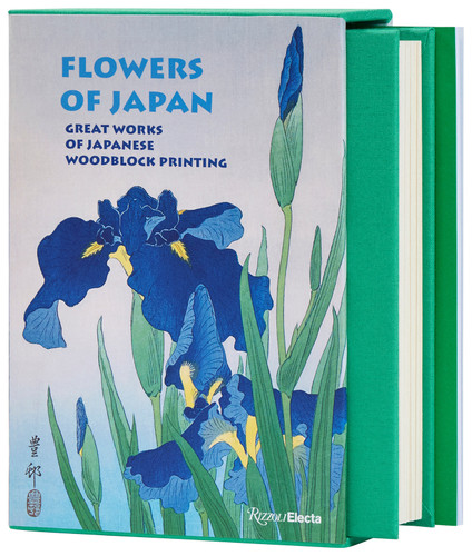 Flowers of Japan: Great Works of Japanese Woodblock Printing book cover by Amélie Balcou