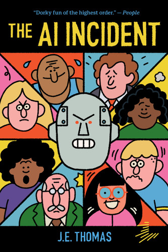 The AI Incident book cover by J.E. Thomas